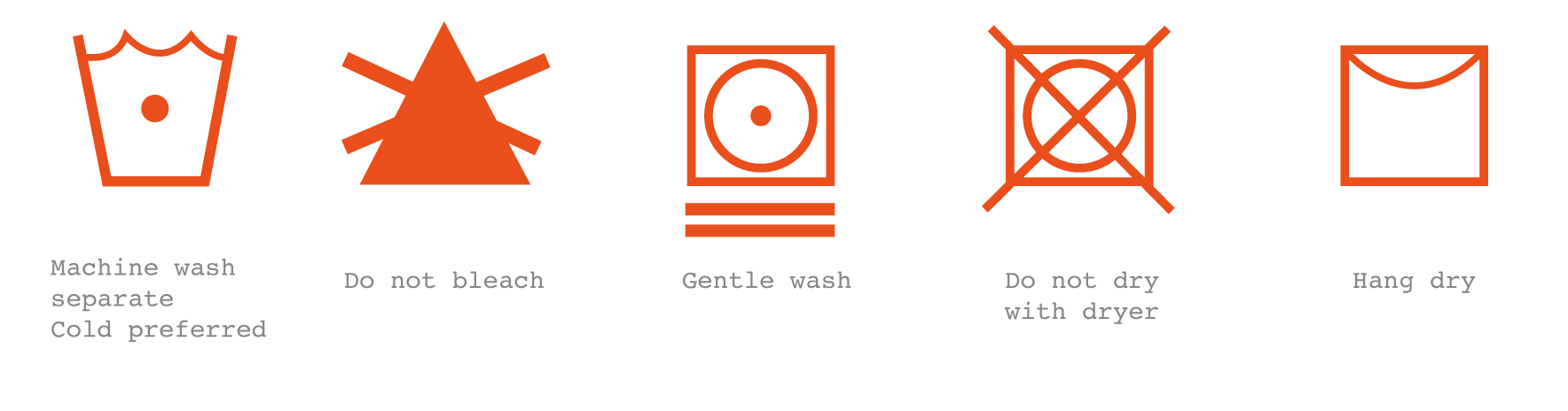Merin Care: Washing Instructions