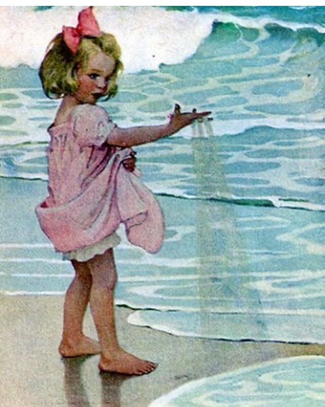 This is a bit how time feels. Happy Monday. Pretty sure this picture hung in my room as a little girl. 🎀