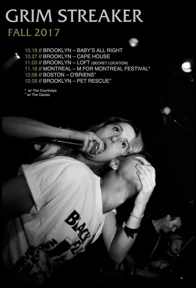 Grim Streaker's tour poster