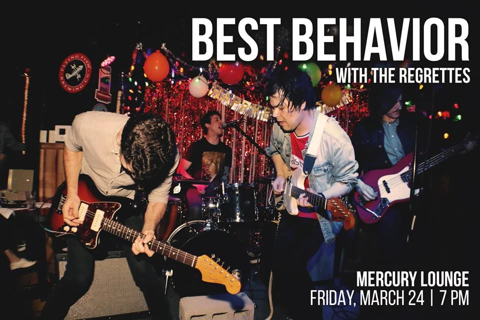 Best Behavior and the Regrettes gig poster