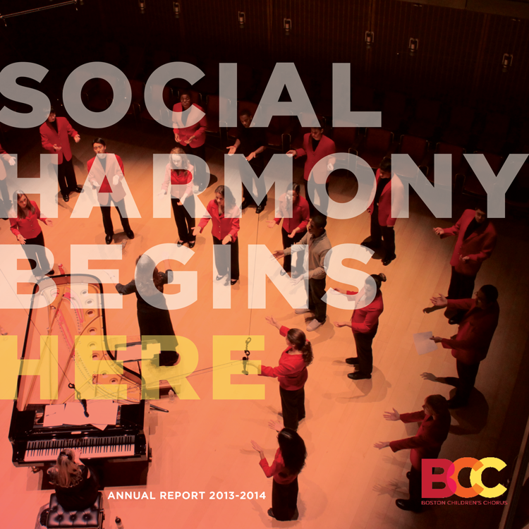 Boston Children's Chorus Annual Report Art Direction: Ciano Design