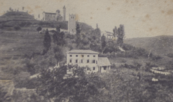  SAN ZENONE DEGLI EZZELINI.&nbsp; San Zenone is a quiet village in the northern Italian province of Treviso. This photograph of the hills surrounding San Zenone was taken in the early 1900's. It shows the vista one would see from near the Tasca famil