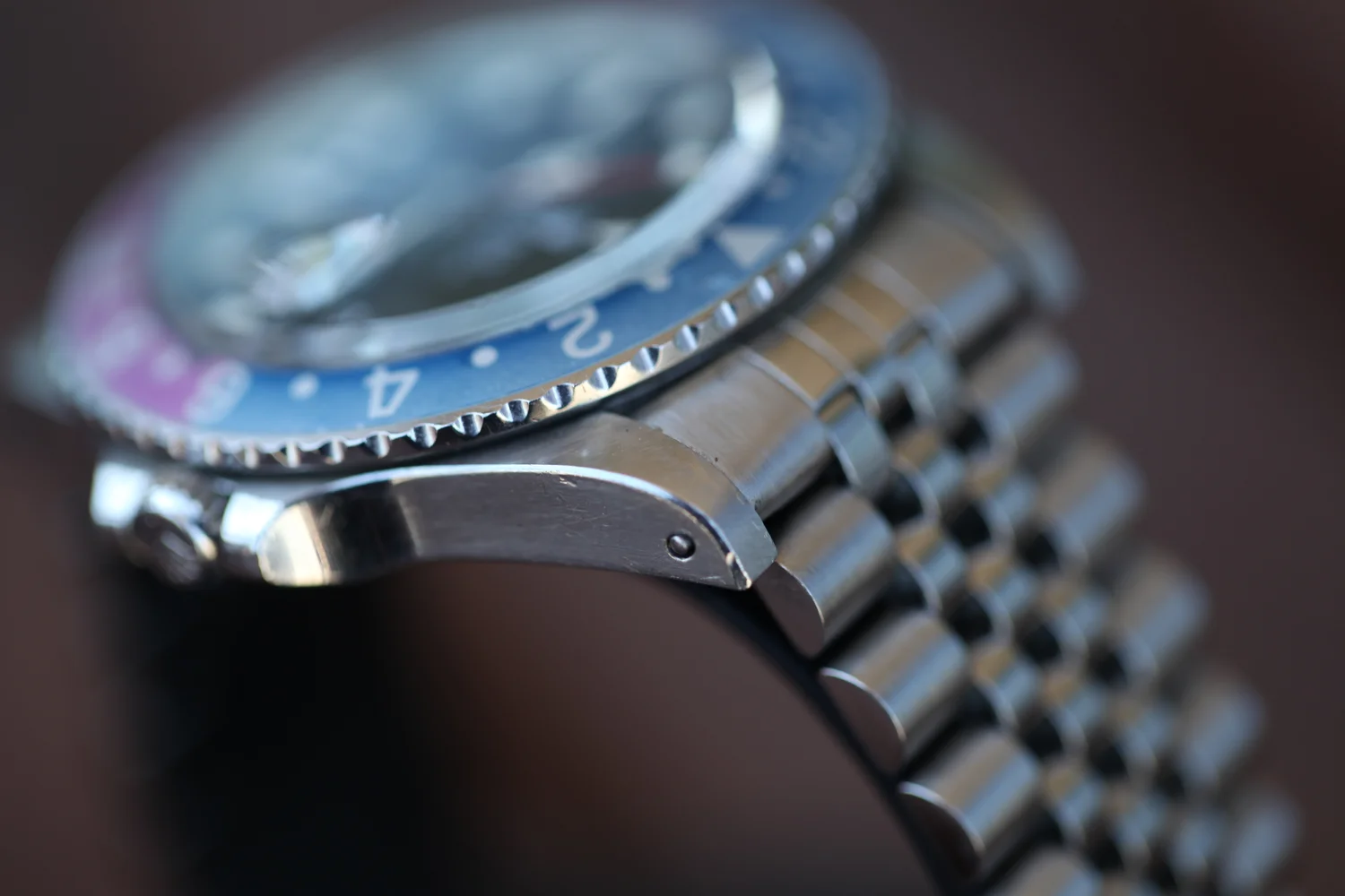 1983 Rolex GMT 16750 - Matte Dial & Fuchsia Bezel — Meters First