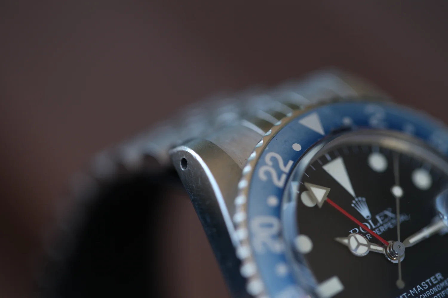 1983 Rolex GMT 16750 - Matte Dial & Fuchsia Bezel — Meters First
