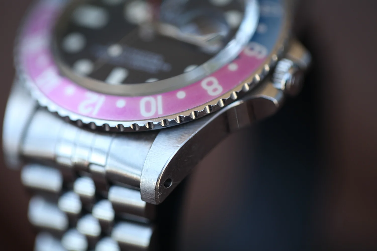 1983 Rolex GMT 16750 - Matte Dial & Fuchsia Bezel — Meters First