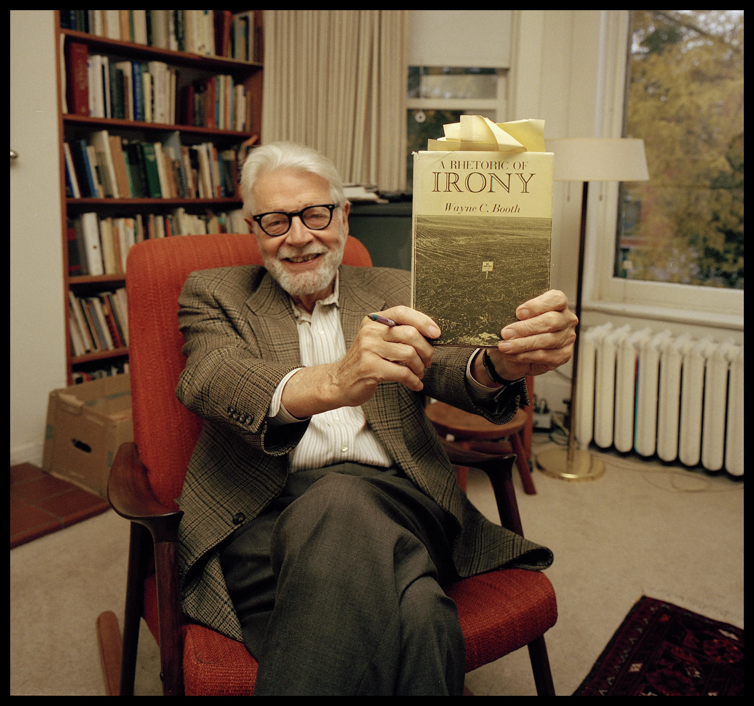 Irony scholar Wayne Booth, University of Chicago.