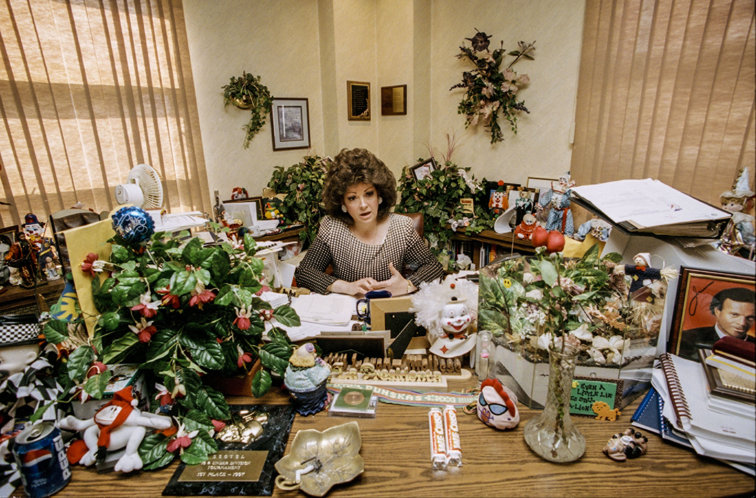 Cicero Town President Betty Loren Maltese in her office, shortly before being convicted of racketeering, wire fraud and mail fraud. 