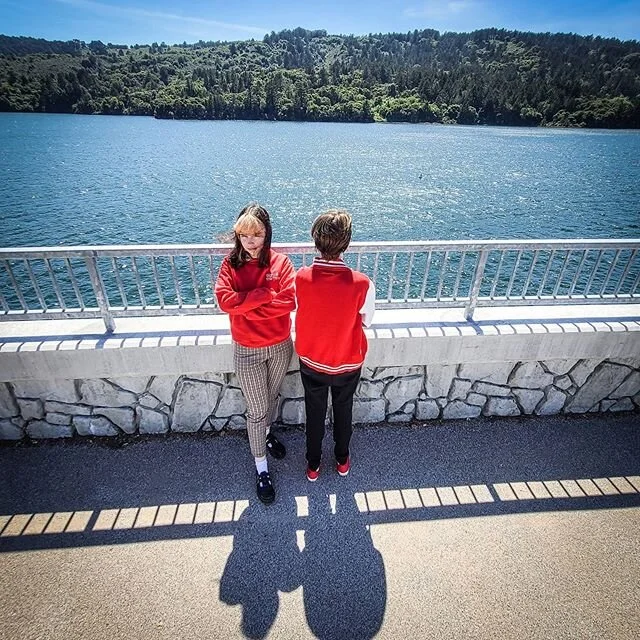 Who knew the Apocalypse would have such gorgeous weather. Alice &amp; Hazel check out our drinking water supply.