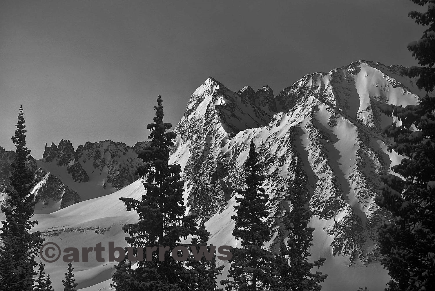 Craggy ridge near Little Cham