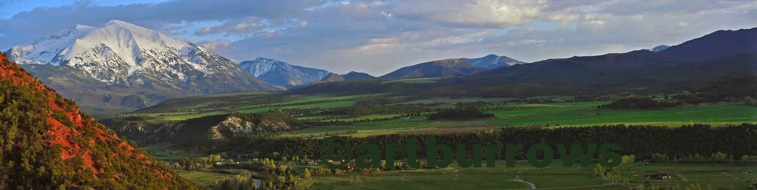 Mount Sopris and Carbondale Panorama