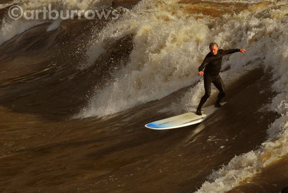 Colorado River Sufer at the Glenwood Wave