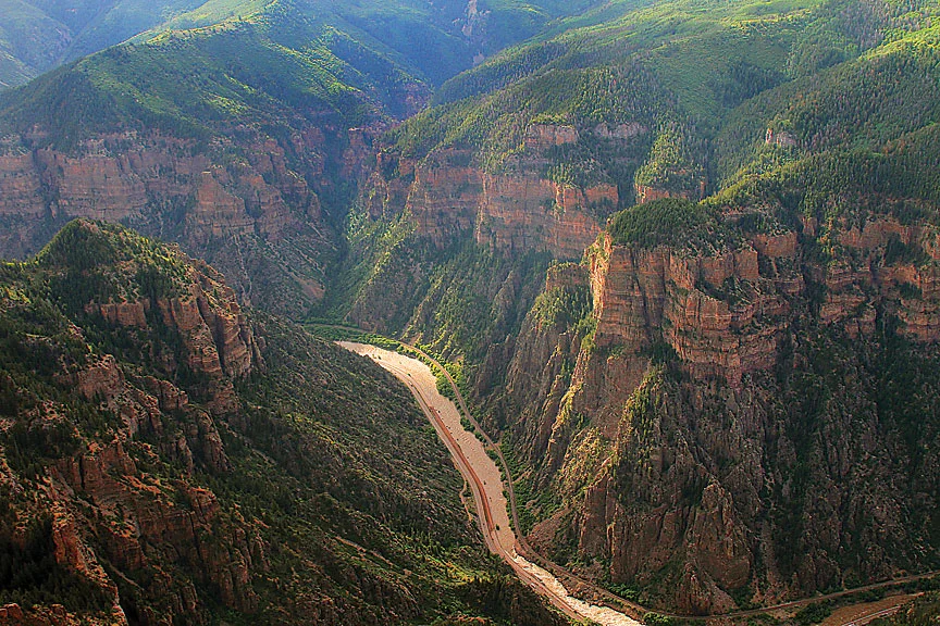 Glenwood Canyon aerial