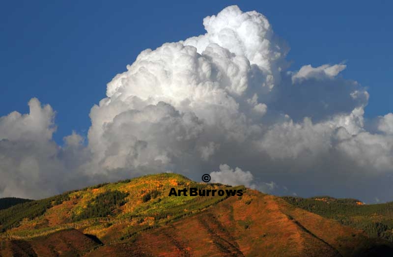 Cummulus over Red Mountain Fall