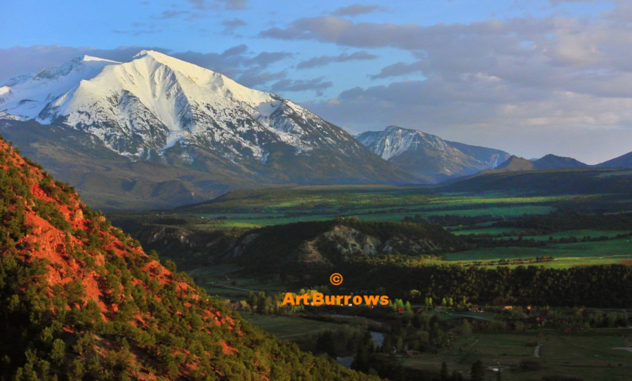 Spring storm on Mt Sopris.