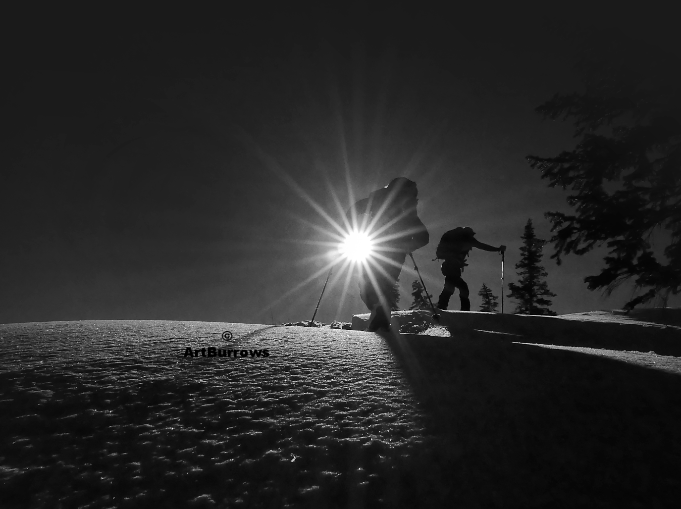 Ski Tour Sunrise from Pennock's