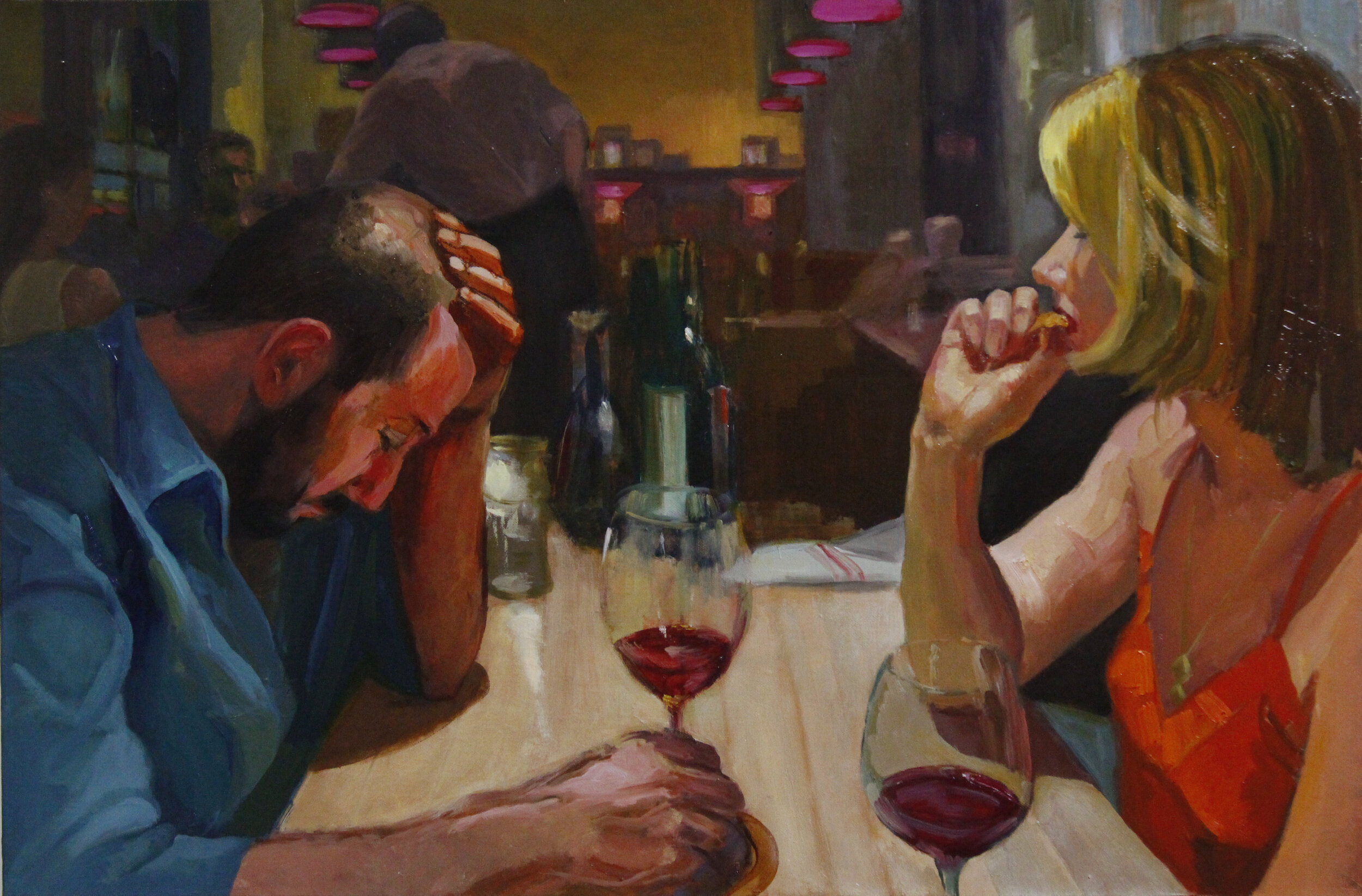 The Date, 2019, oil on linen, 20x30 inches