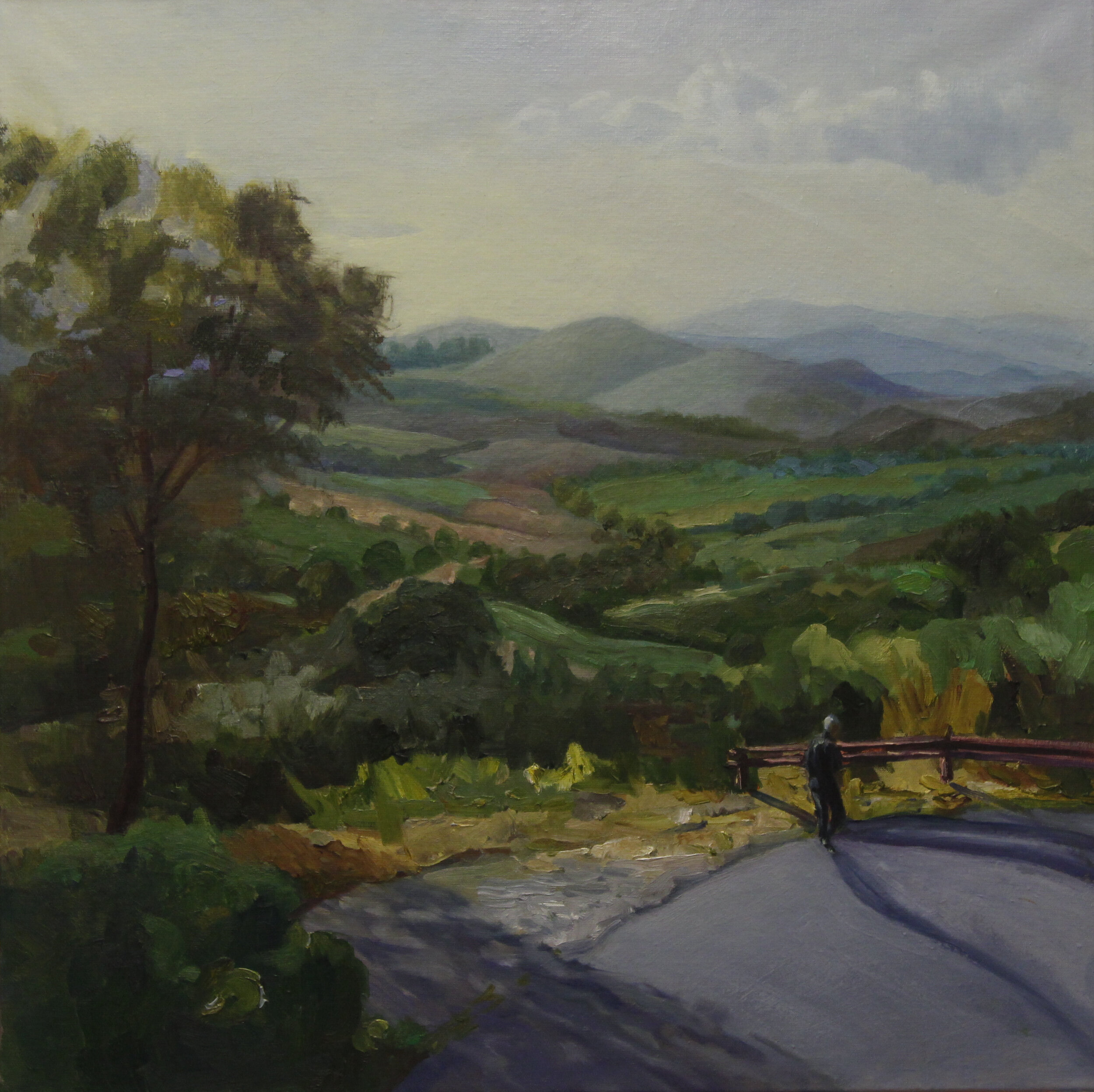 Montepulciano d'Abruzzo, Italy. 2018, oil on linen, 30 x 30 in. Private collection.