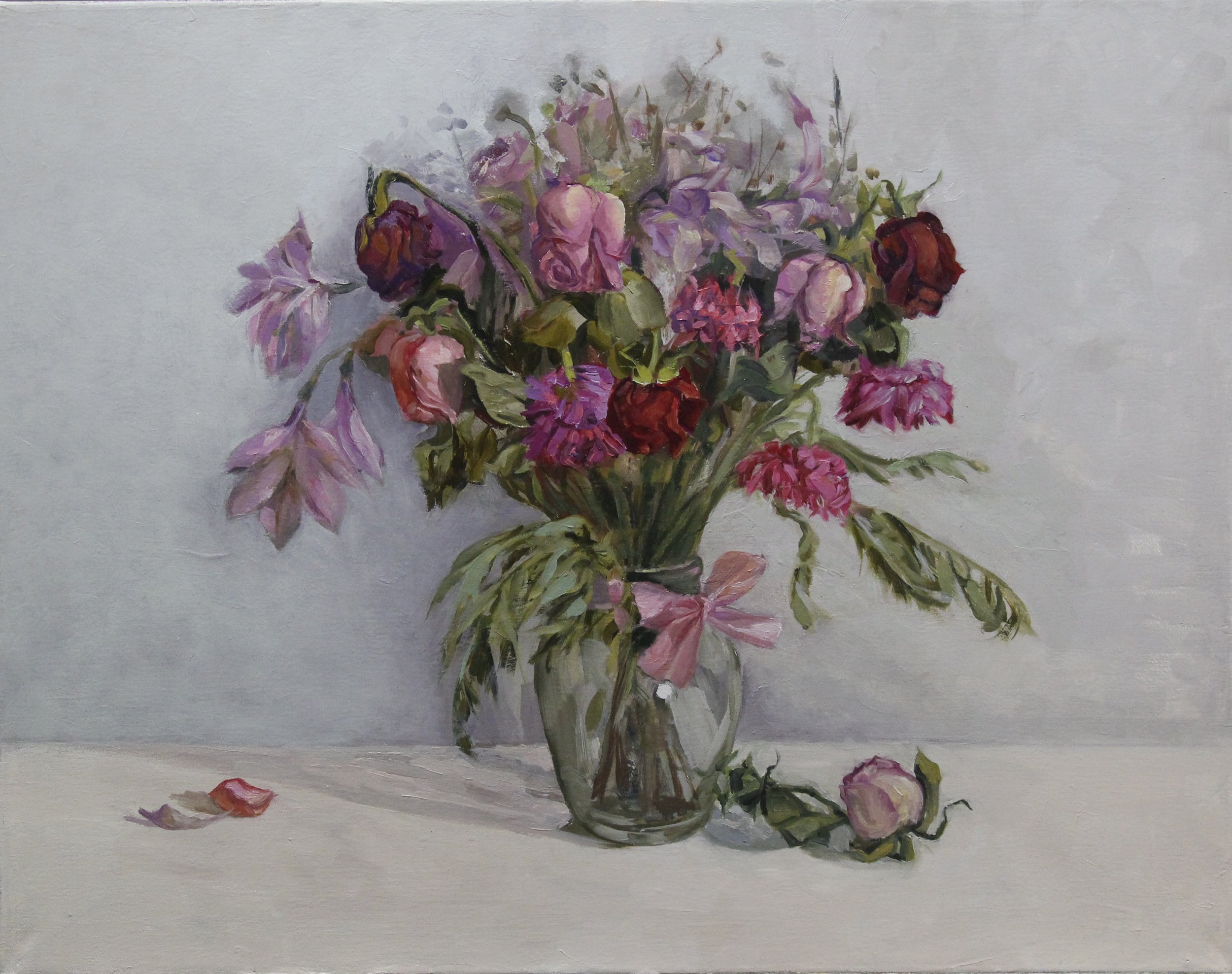 The Birthday Bouquet, 2020, Oil on linen, 22x28 inches.