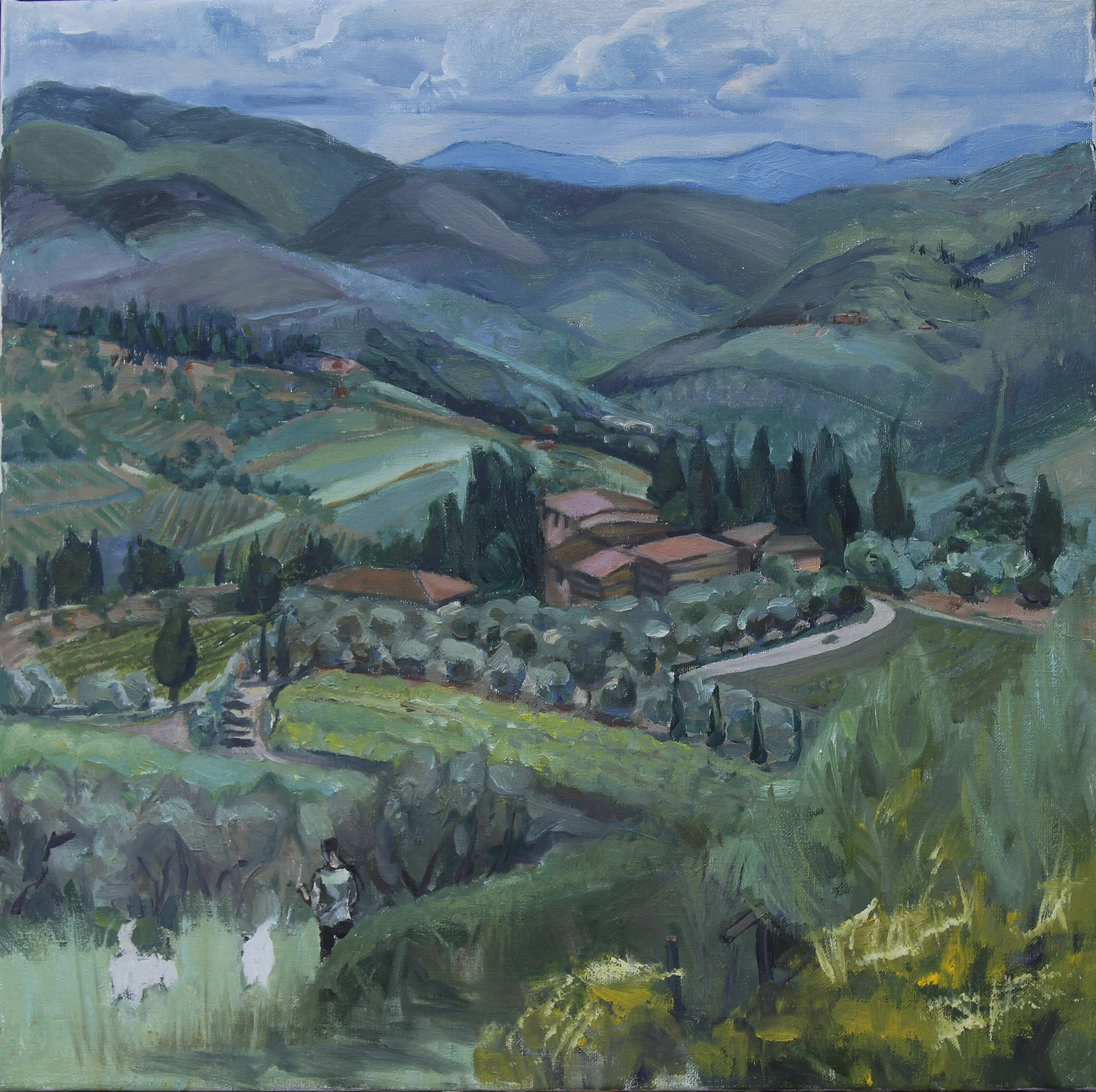 Chianti, Italy, 2025, Oil on linen,24x24 inches.