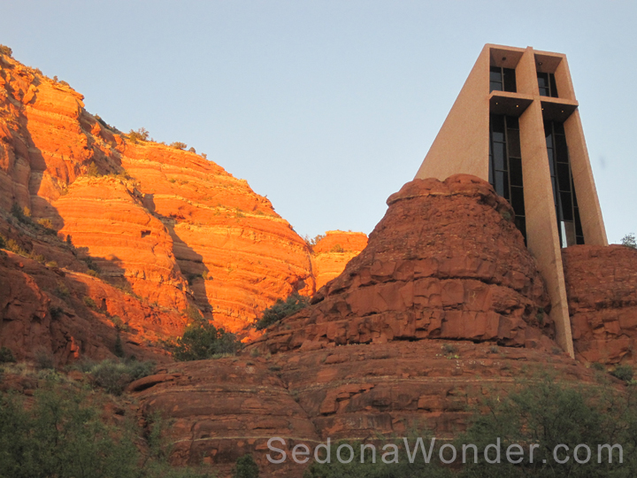 Chapel of The Holy Cross at Sunset