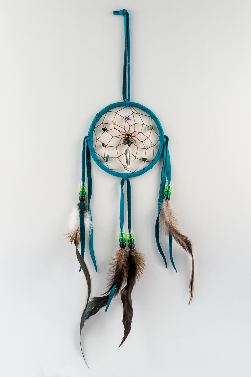 Native American Handmade 3" Dreamcatcher Navajo Indian 