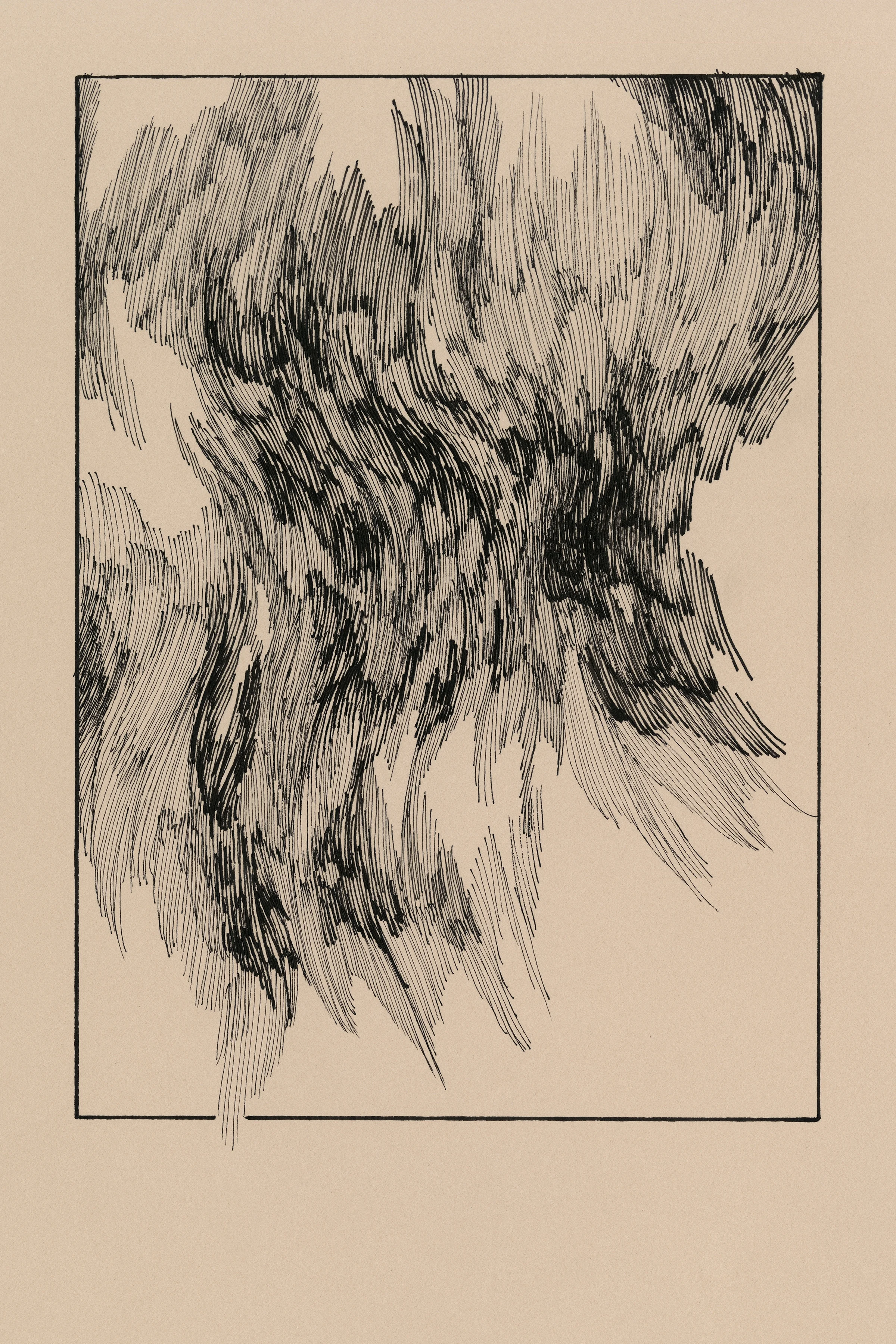 Untitled , 2015 Ink on paper 6 in x 9 in
