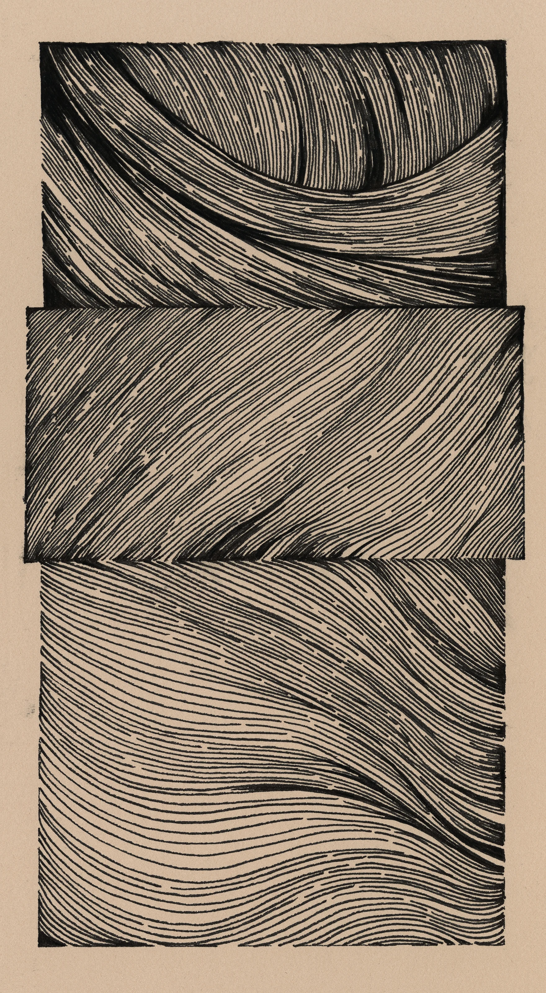 Untitled, 2015 Ink on Paper 4.4 in x 8 in