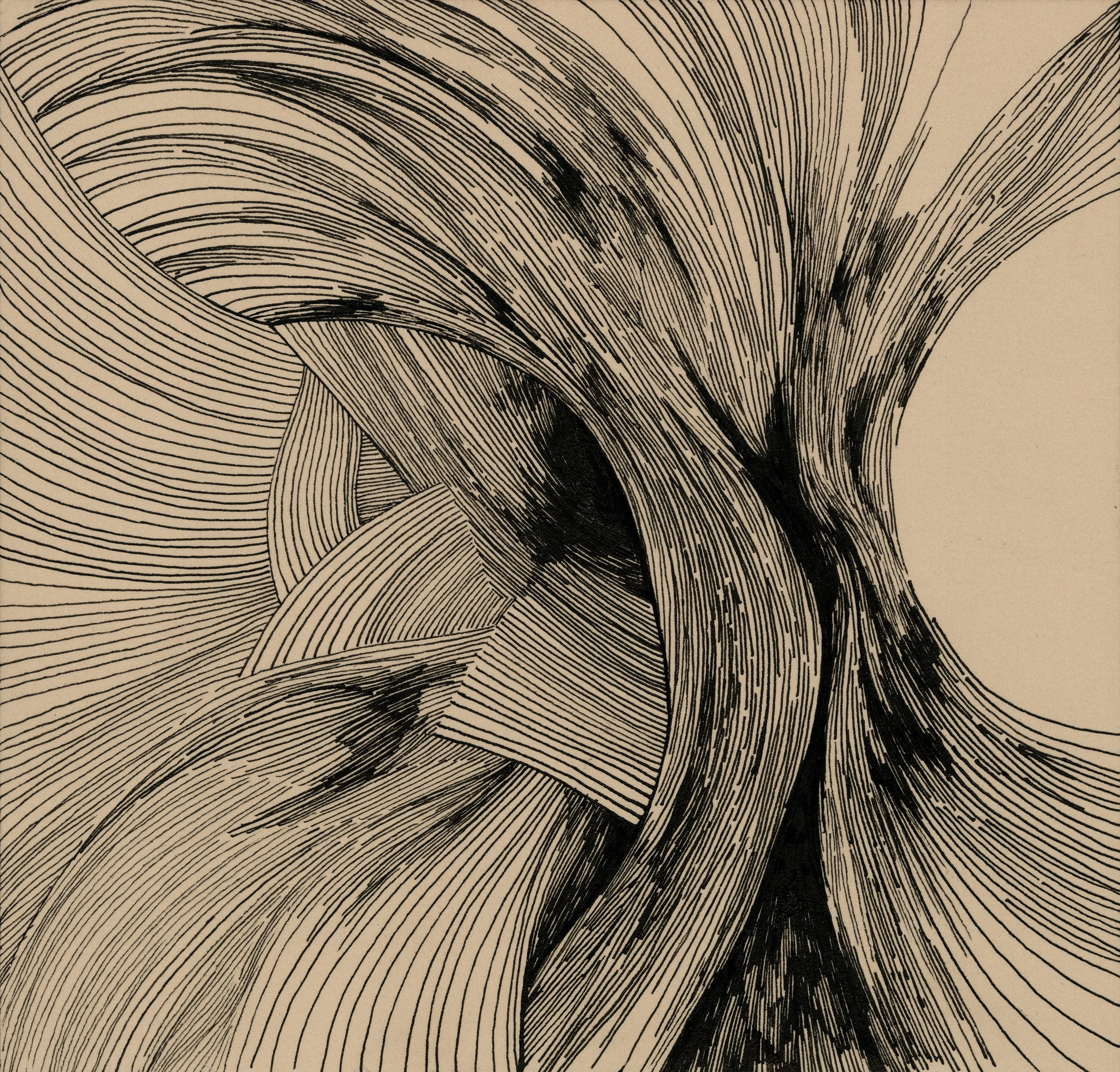 Untitled , 2015 Ink on paper 7 in x 6.7 in
