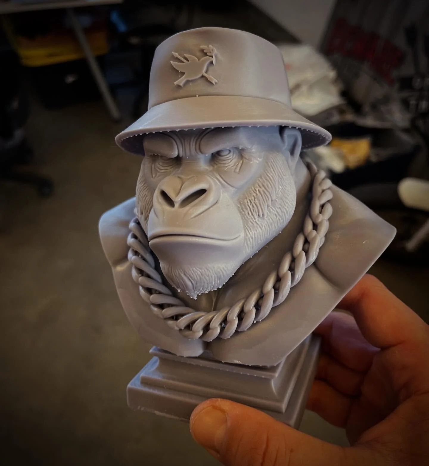 Meet Buju Zwend&eacute;.. I love making new friends .. Made this one last night.. Hit me up if you need a custom 3D print or some original Beware of the Humans artwork in the 3rd dimension.