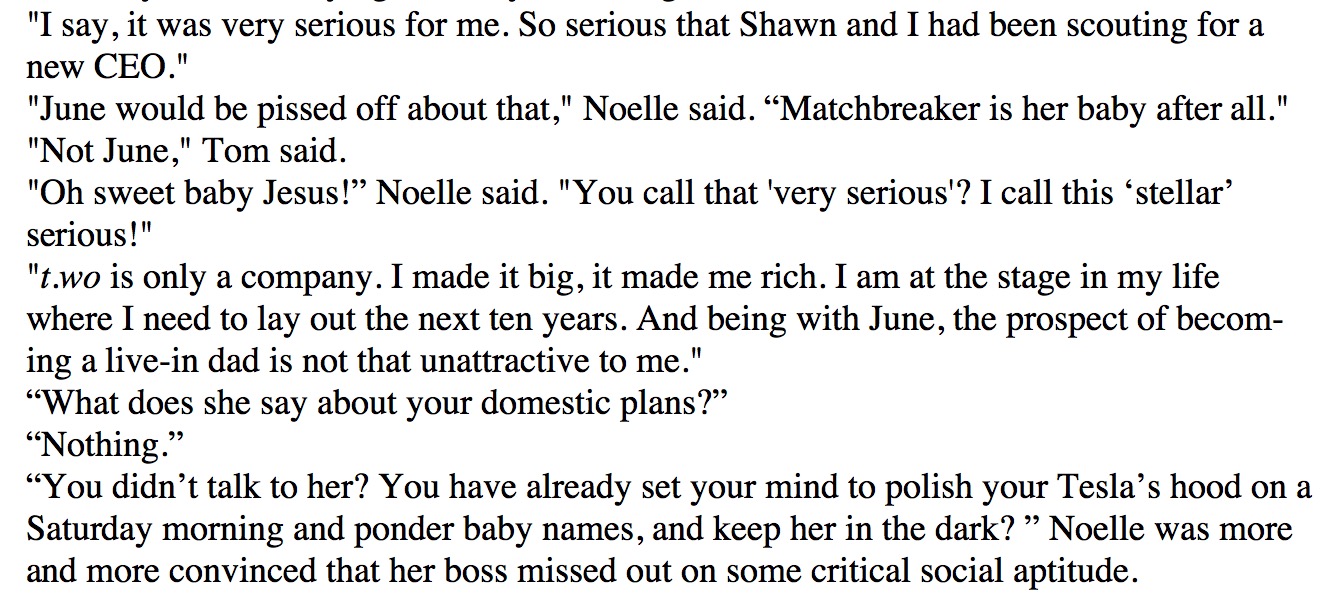 Excerpt "RomCom2" (Working Title)