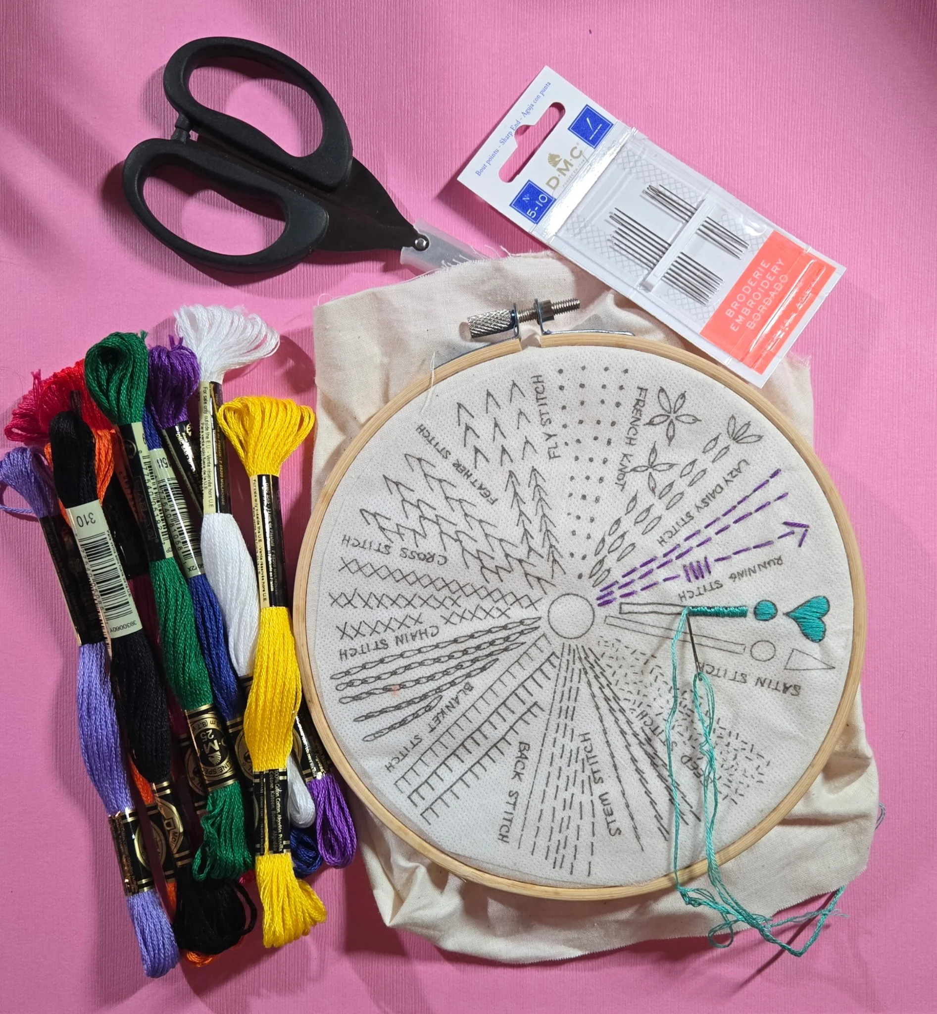 Embroidery Workshops! Click here for dates and to register!