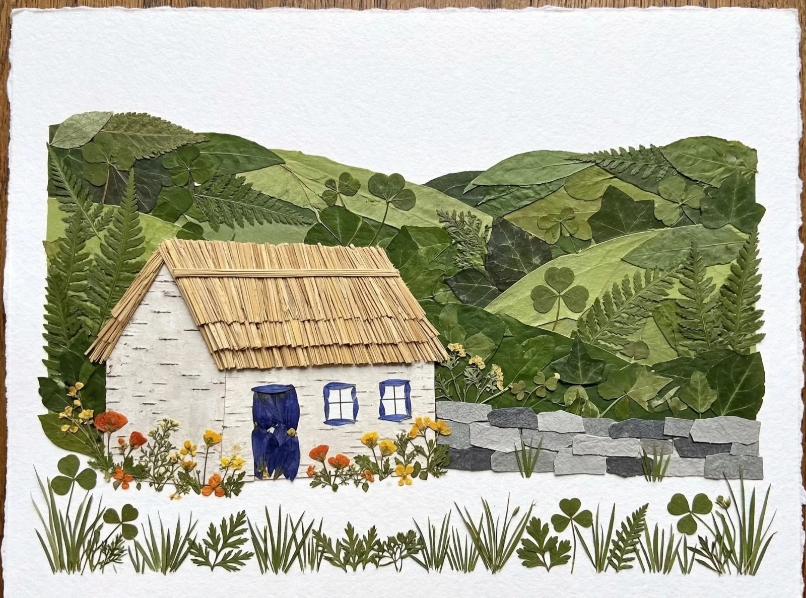 Emerald Bloom Pressed Flower Landscape, Fri, Mar 13, 6:30-8:30pm