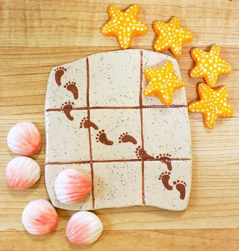 Family Ceramic Tic Tac Toe, ages 5-17 with Adult, Fri, 7, 6:30-8:30pm