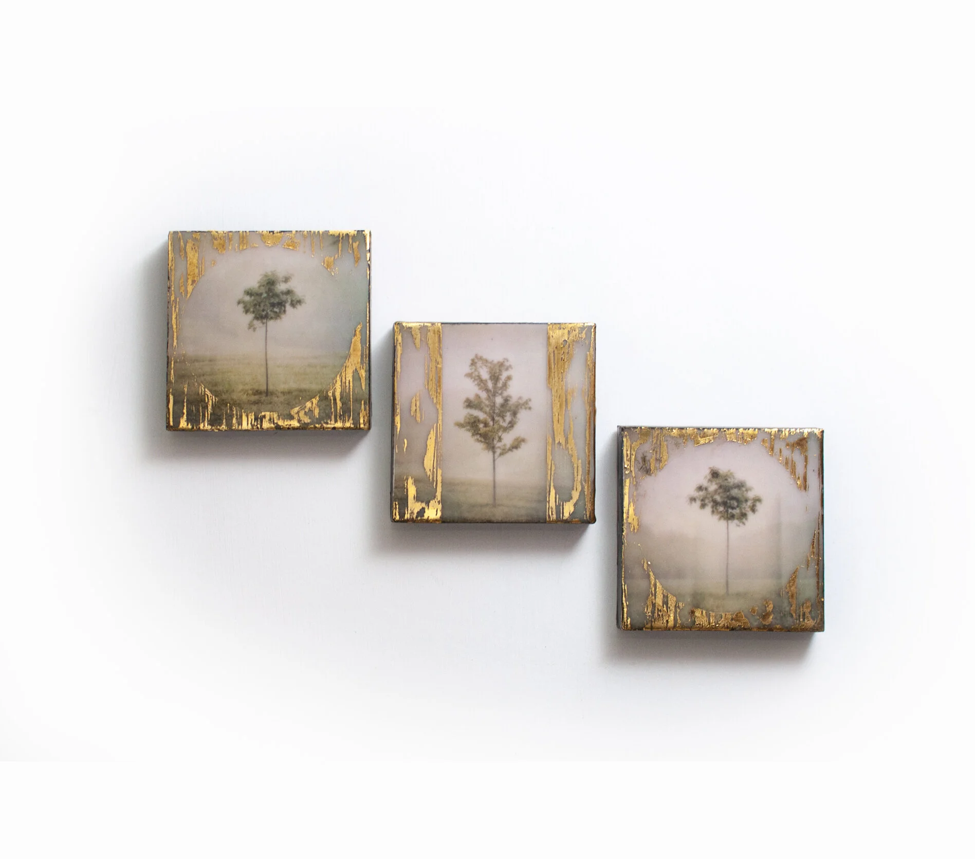 Gilded Trio (three 4x4's) SOLD