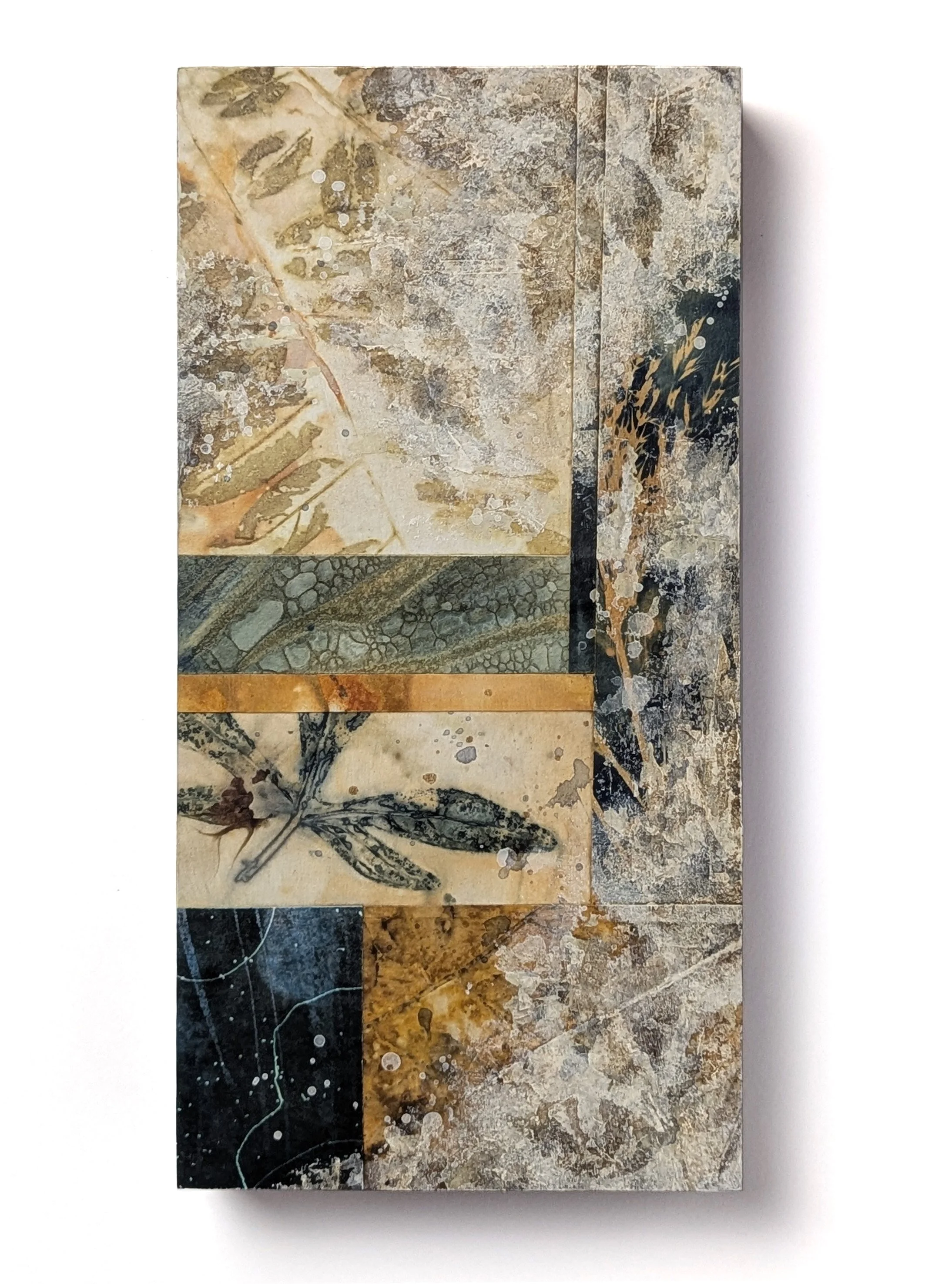 "The Wellspring" Mixed Media Collage - 6" x 12"