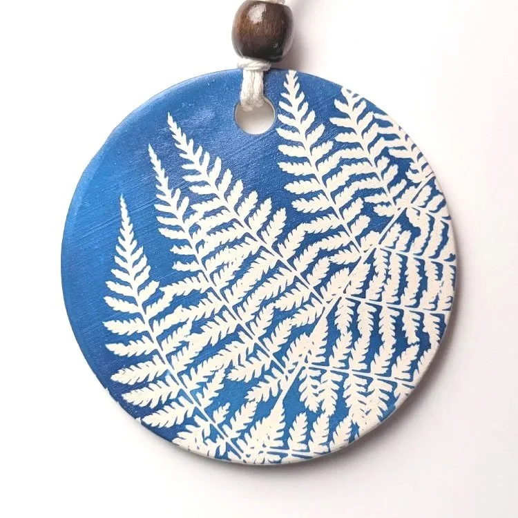 Cyanotype Ornament 17