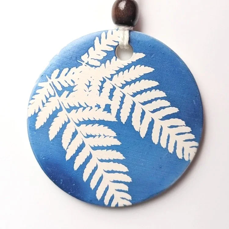 Cyanotype Ornament 15