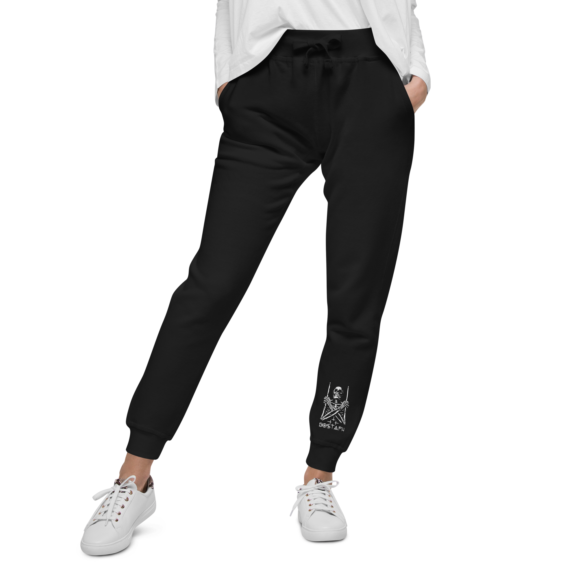 unisex-fleece-sweatpants-black-front-64d152d3f2c6e.png