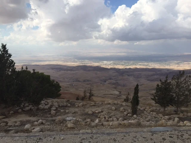 the view that Moses saw of the Holy Land from Mt Nebo