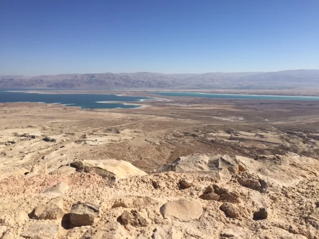 View of the Dead Sea from Masada