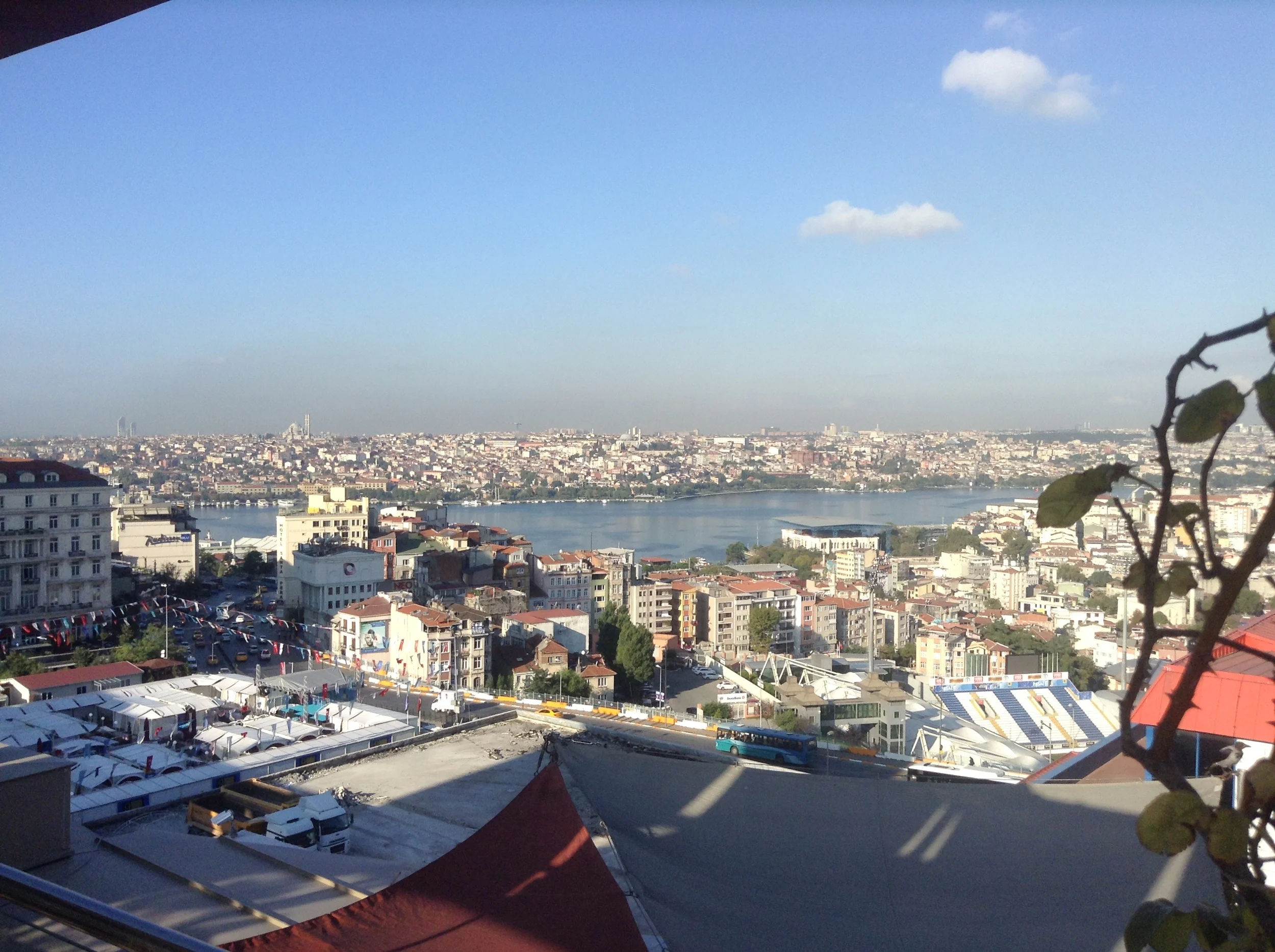 looking west from Hotel Londres