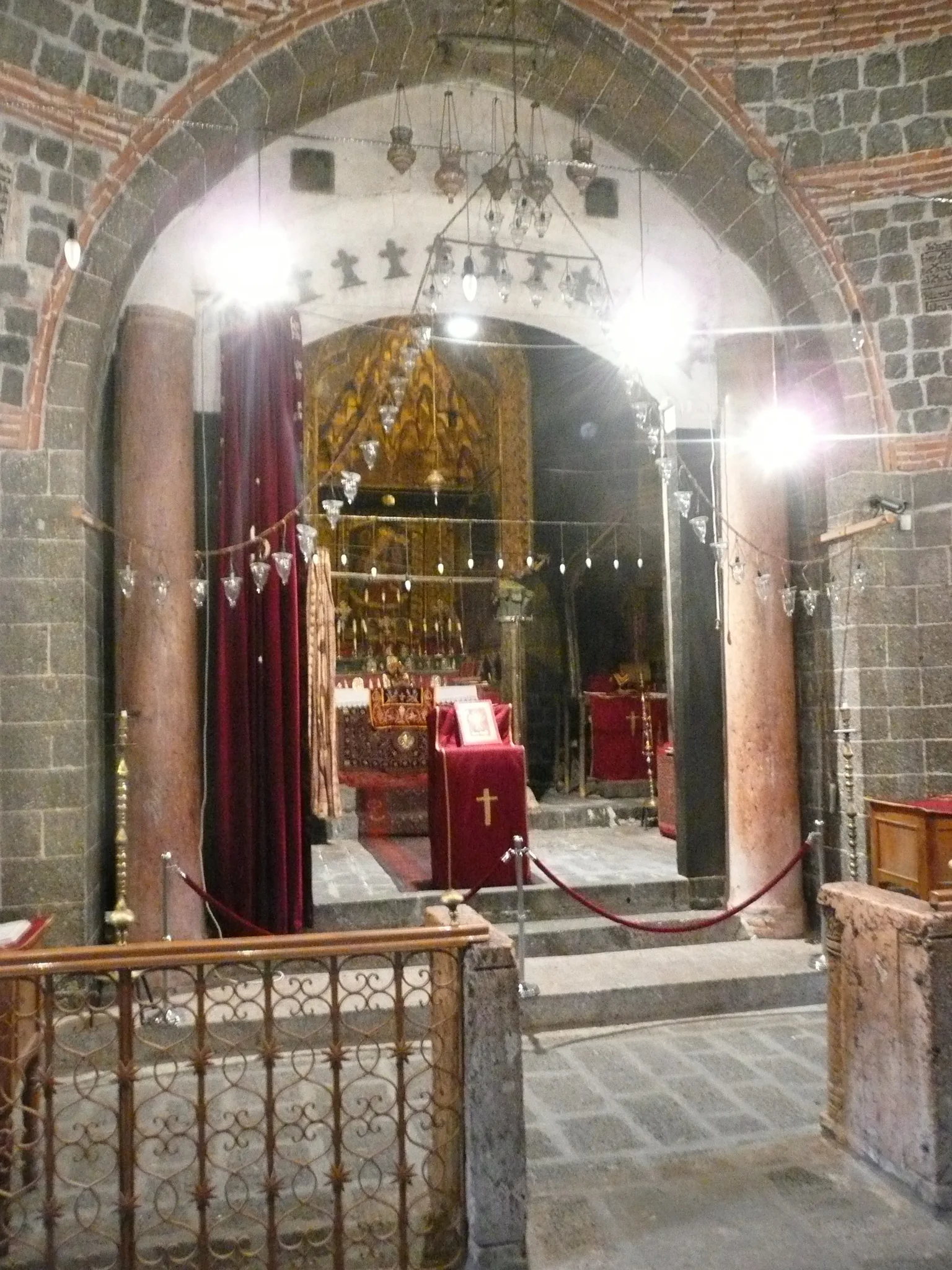 The altar at the Syrian Orthodox Church of St. Mary, Dyarbakir