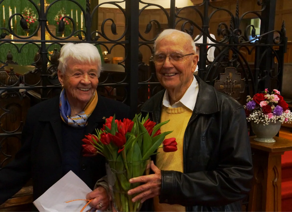 Our Founder Bev Zacharias who led the flower guild for over 25 years. She began by growing many of the flowers in her own gardens. Bev has recently retired from the guild, but we remember and honor her commitment to this vital and inspiring ministry.