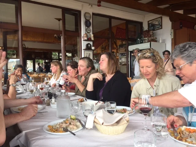 Our time here ended with another excellent Greek meal served by generous hosts