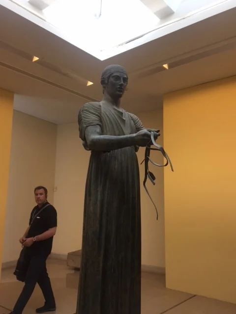 On our 2nd day, we toured Delphi. There were so many temples to the pagan gods in close proximity. Being here gave us a good sense of the religious context of the time. The art is impressive too.