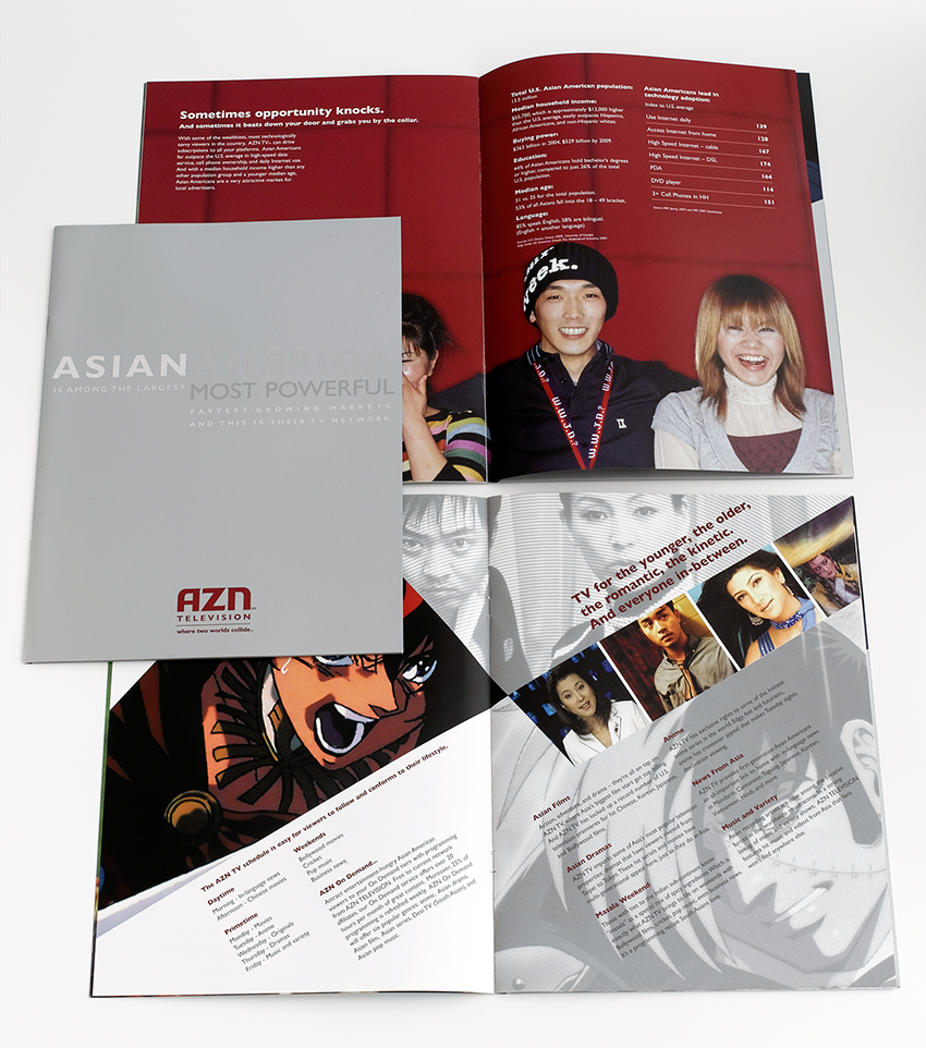   Gi-Space Design and its long-time creative partner Woo Art International, to help develop a complete branding program that would resonate with one of the largest emerging niche advertising markets - Asian Americans.    - Name development - Trend ex