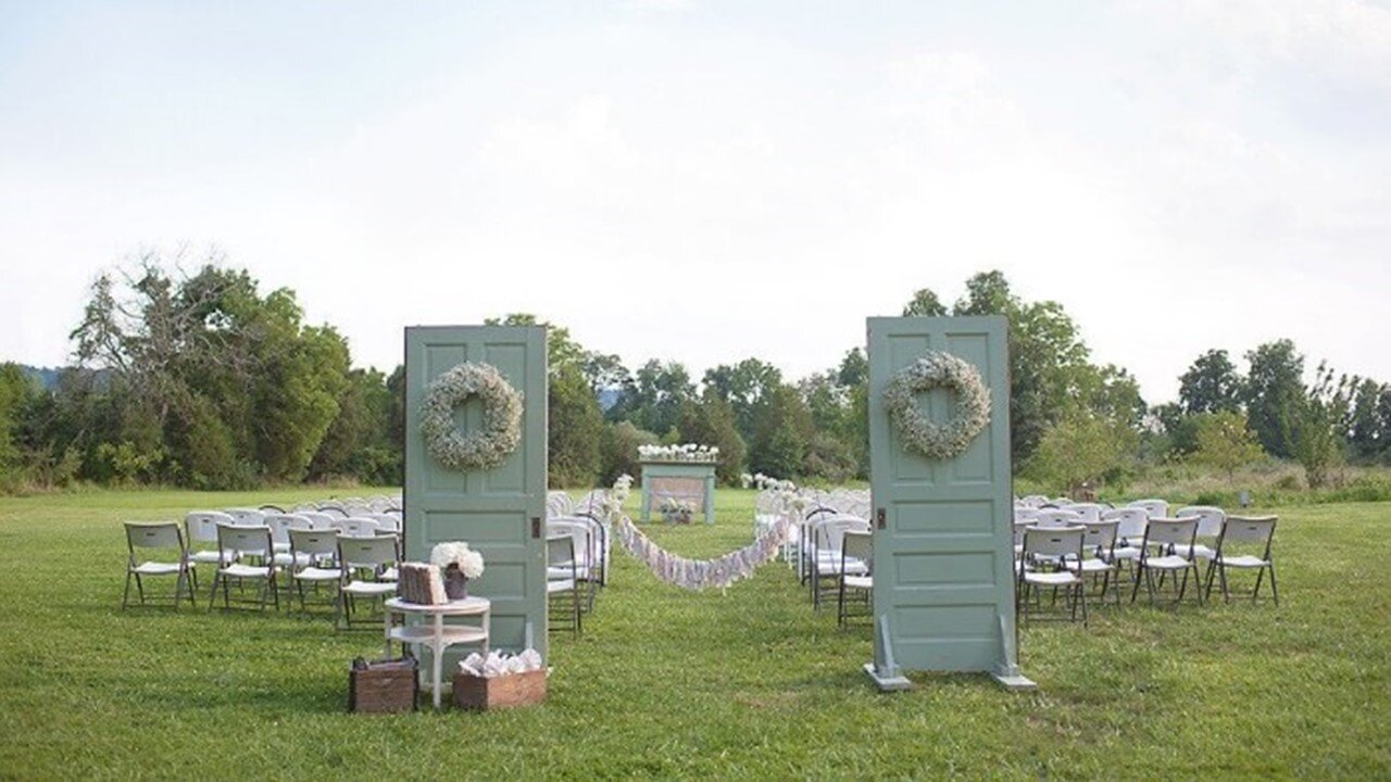 Great Lawn Ceremony Set-Up with Props