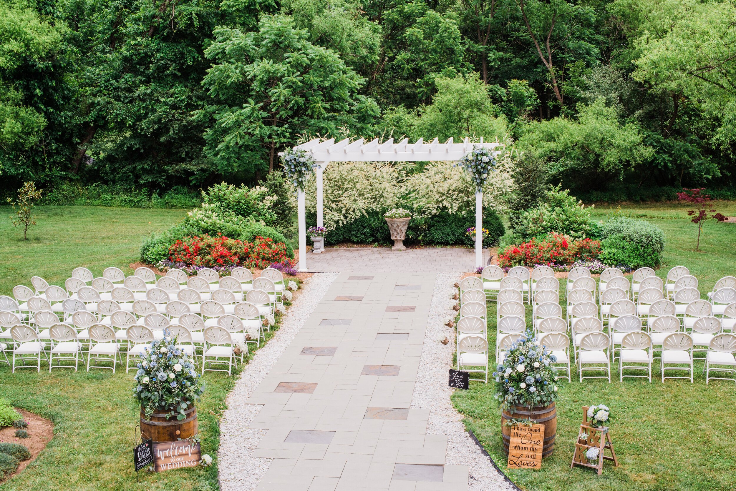 Ceremony Set Up in Wedding Garden by Symmetry Co Wedding Photography.jpeg