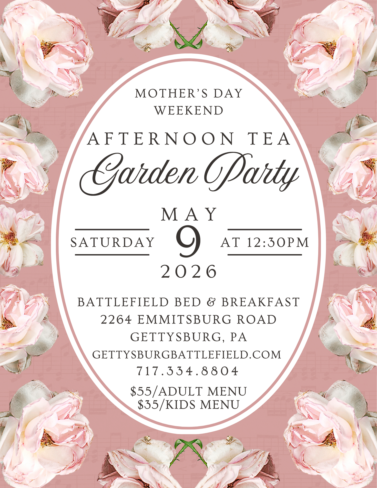 Mother's Day Weekend Afternoon Tea Garden Party