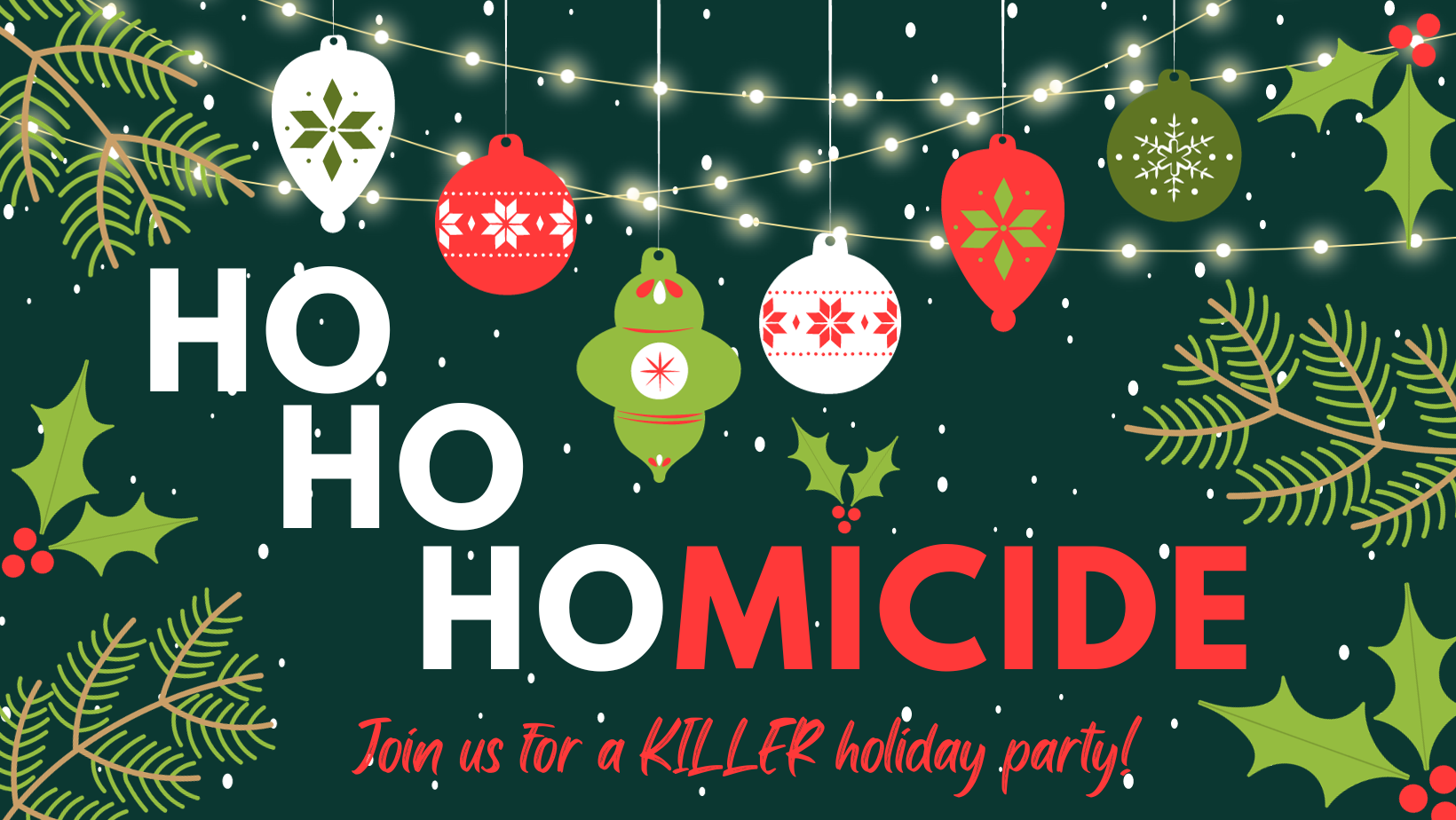 Ho Ho Homicide, Christmas Murder Mystery